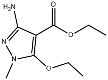 1H-Pyrazole-4-carboxylicacid,3-amino-5-ethoxy-1-methyl-,ethylester(9CI) Structure