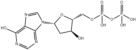 Inosine 5'-(trihydrogen diphosphate), 2'-deoxy- Structure