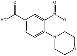 4-MORPHOLIN-4-YL-3-NITRO-BENZOIC ACID 구조식 이미지