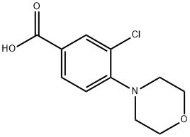 3-Chloro-4-morpholinobenzoic Acid Structure