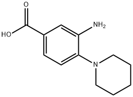 3-아미노-4-피페리딘-1-YL-벤조산 구조식 이미지