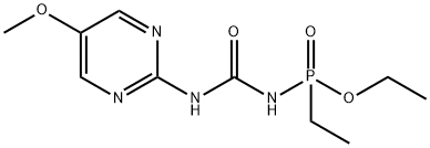 P-Ethyl-N-[(5-methoxy-2-pyrimidinyl)carbamoyl]phosphonamidic acid ethyl ester Structure