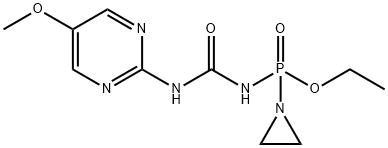 P-(1-아지리디닐)-N-[(5-메톡시-2-피리미디닐)카르바모일]포스포아미딘산에틸에스테르 구조식 이미지