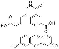 FLUORESCEIN-5(6)-CARBOXAMIDOCAPROIC ACI& Structure