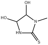 2-Imidazolidinethione,4,5-dihydroxy-1-methyl- Structure