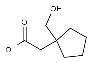 1-Acetoxymethylcyclopentane Structure