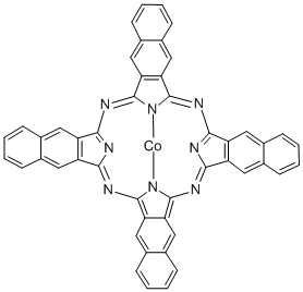 코발트(II) 2,3-나프타로시아닌 구조식 이미지