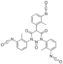 (2,4,6-trioxotriazine-1,3,5(2H,4H,6H)-triyl)tris(methyl-m-phenylene) isocyanate 구조식 이미지