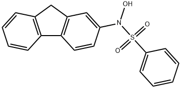 N-HYDROXY-2-FLUORENYLBENZENESULPHONAMIDE 구조식 이미지