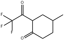 Cyclohexanone, 4-methyl-2-(trifluoroacetyl)- (9CI) Structure