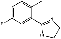 1H-Imidazole,  2-(5-fluoro-2-methylphenyl)-4,5-dihydro- 구조식 이미지