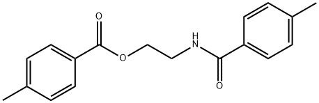 2-[(4-METHYLBENZOYL)AMINO]ETHYL 4-METHYLBENZOATE Structure