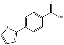 4-(1,3-тиазол-2-ил)бензойная кислота структурированное изображение