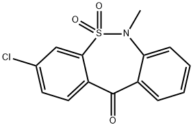 3-Chloro-6-methyl-dibenzo[c,f][1,2]thiazepin-11(6H)-one 5,5-dioxide Structure