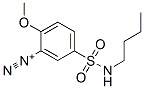 5-[(butylamino)sulphonyl]-2-methoxybenzenediazonium Structure