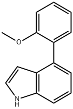 4-(2-Methoxy-phenyl)-1H-indole 구조식 이미지