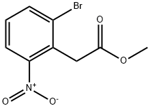 (2-bromo-6-nitro-phenyl)-acetic acid methyl ester Structure