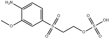 2-[(4-amino-3-methoxyphenyl)sulphonyl]ethyl hydrogen sulphate Structure