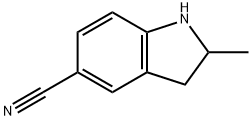 2,3-dihydro-2-Methyl-1H-Indole-5-carbonitrile 구조식 이미지
