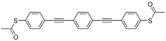 Thioacetic acid S-[4-[4-(4-acetylsulfanylphenylethynyl)-phenylethynyl]-phenyl] ester Structure