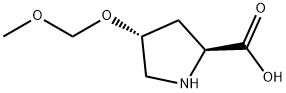 L-Proline, 4-(methoxymethoxy)-, (4R)- (9CI) Structure