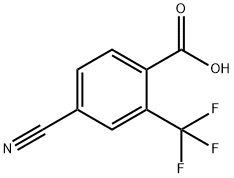 벤조산,4-시아노-2-(트리플루오로메틸)- 구조식 이미지