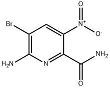 6-AMINO-5-BROMO-3-NITROPYRIDINE-2-CARBOXAMIDE 구조식 이미지