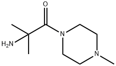 Piperazine, 1-(2-amino-2-methyl-1-oxopropyl)-4-methyl- (9CI) 구조식 이미지