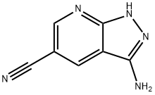 1H-피라졸로[3,4-b]피리딘-5-카르보니트릴,3-아미노- 구조식 이미지