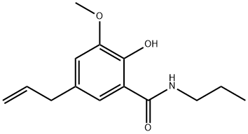 5-Allyl-2-hydroxy-N-propyl-m-anisamide Structure