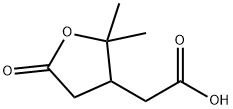 tetrahydro-2,2-dimethyl-5-oxo-3-furylacetic acid  Structure