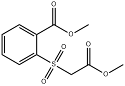 methyl 2-[(2-methoxy-2-oxoethyl)sulphonyl]benzoate Structure
