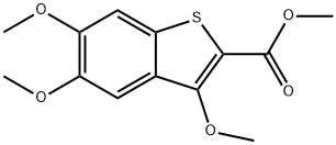 methyl 3,5,6-trimethoxybenzo[b]thiophene-2-carboxylate Structure