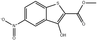 methyl 3-hydroxy-5-nitrobenzo[b]thiophene-3-carboxylate  Structure