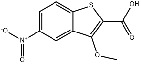 3-methoxy-5-nitrobenzo[b]thiophene-3-carboxylic acid  Structure