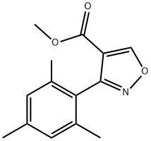 4-이속사졸카르복실산,3-(2,4,6-트리메틸페닐)-,메틸에스테르(9CI) 구조식 이미지