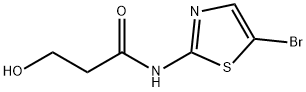 프로판아미드,N-(5-브로모-2-티아졸릴)-3-히드록시- 구조식 이미지