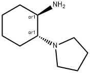 TRANS-2-(피롤리딘-1-일)시클로헥산아민 구조식 이미지