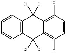 Anthracene, 1,4,9,9,10,10-hexachloro-9,10-dihydro- Structure