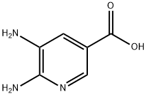 3-피리딘카르복실산,5,6-디아미노-(9CI) 구조식 이미지