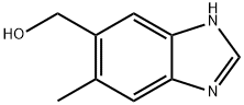1H-벤즈이미다졸-5-메탄올,6-메틸-(9Cl) 구조식 이미지