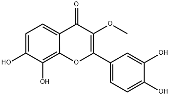 3',4',7,8-Tetrahydroxy-3-methoxyflavone 구조식 이미지