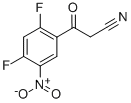 BENZENEPROPANENITRILE, 2,4-DIFLUORO-5-NITRO-B-OXO- Structure