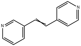 피리딘,3-[2-(4-피리디닐)에테닐]- 구조식 이미지