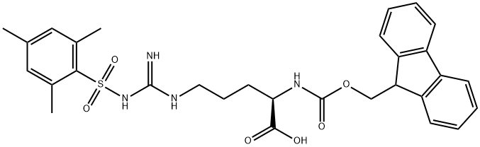 FMOC-D-ARG(MTS)-OH 구조식 이미지