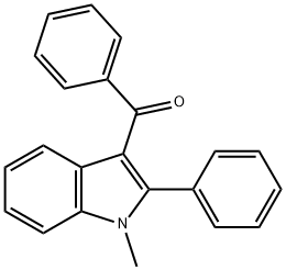 (1-METHYL-2-PHENYLINDOL-3-YL)-PHENYL-METHANONE Structure
