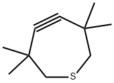 3,3,7,7-Tetramethyl-5-thiacycloheptyne Structure