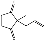 2-알릴-2-메틸-1,3-시클로펜탄디온 구조식 이미지