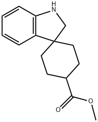 Spiro[cyclohexane-1,3'-[3H]indole]-4-carboxylic acid, 1',2'-dihydro-, Methyl ester Structure