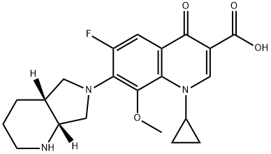 268545-13-7 1-Cyclopropyl-6-fluoro-1,4-dihydro-8-methoxy-7-[(4aR,7aR)-octahydro-6H-pyrrolo[3,4-b]pyridin-6-yl]-4-oxo-3-quinolinecarboxylic acid